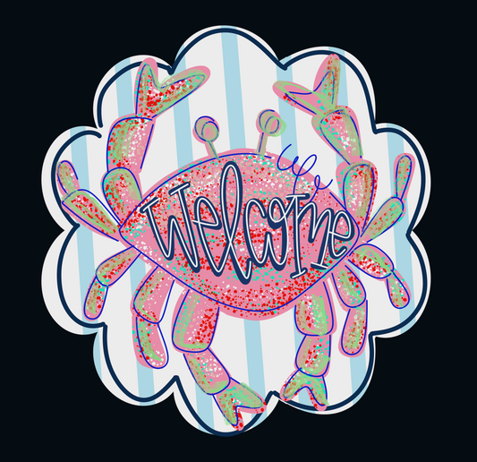 Welcome Crab - Sunflower Soul Art