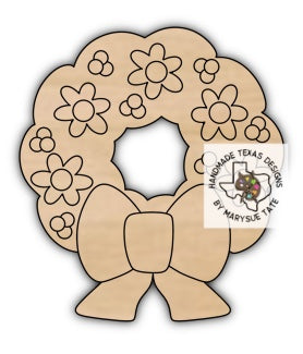 Daisy Wreath - Handmade Texas Designs
