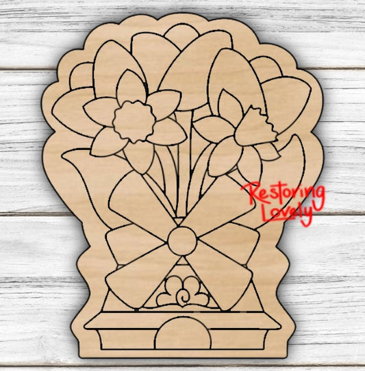 Delft Windmill Tulips & Daffodils - Restoring Lovely