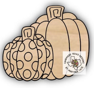 Double Pumpkin - Handmade Texas Designs