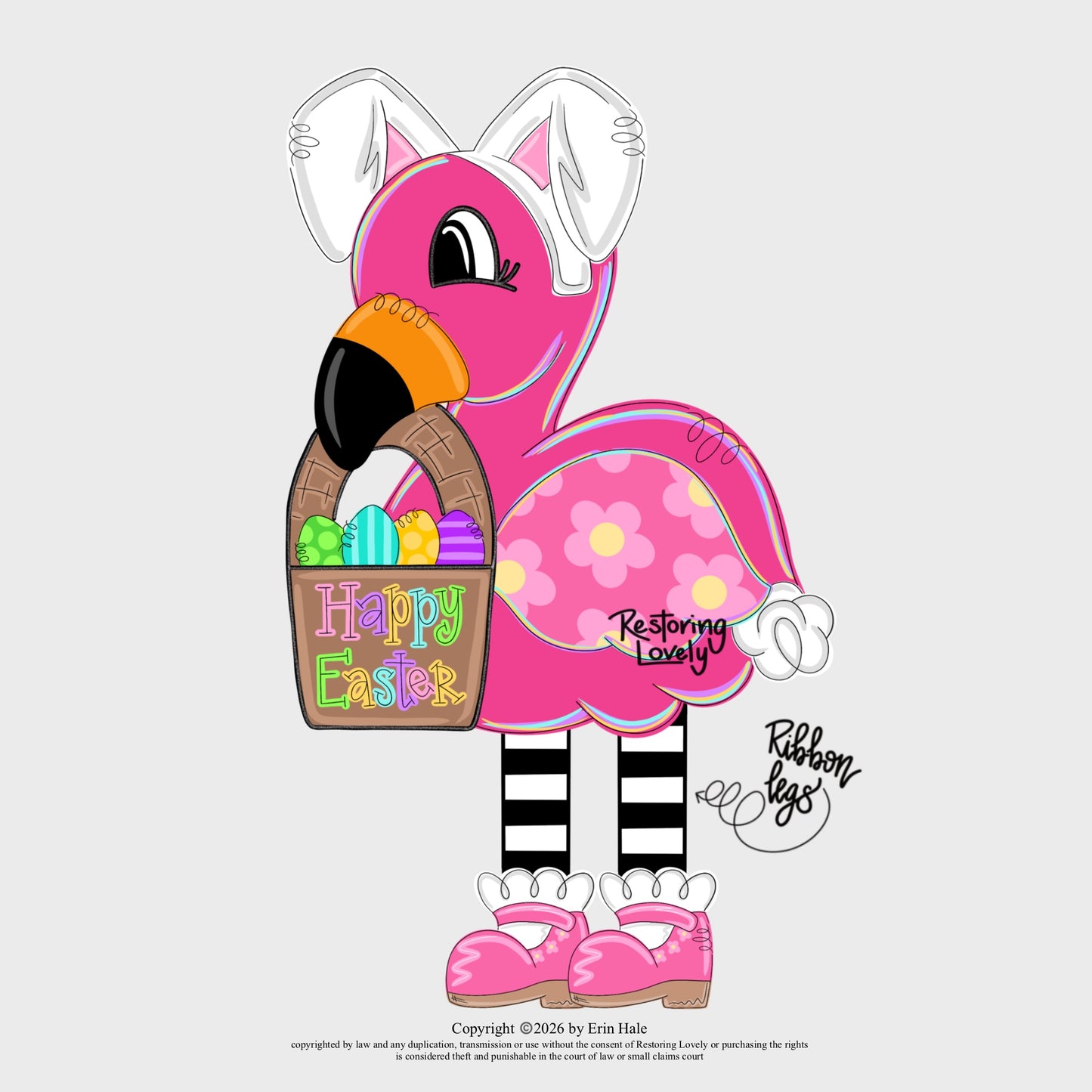 Easter Flamingo - Restoring Lovely