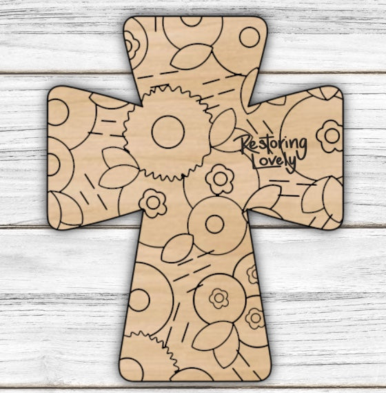 Floral Cross - Restoring Lovely