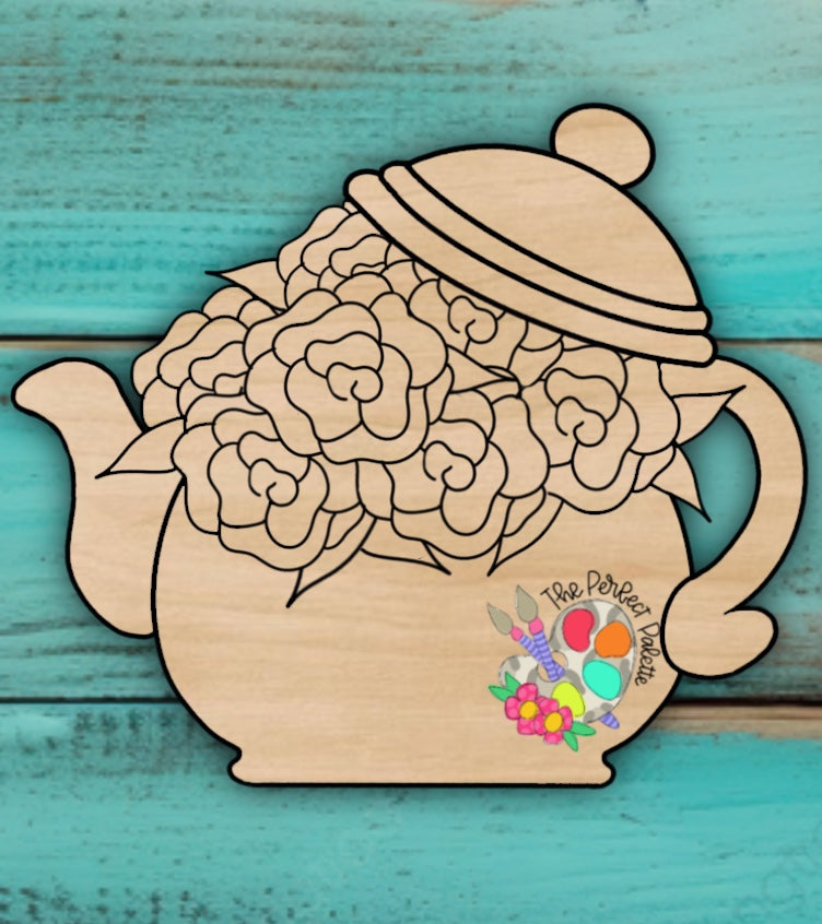 Floral Teapot  - The Perfect Palette