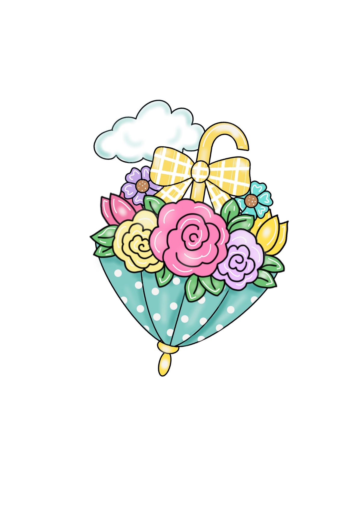 Floral Umbrella Cloud - The Perfect Palette