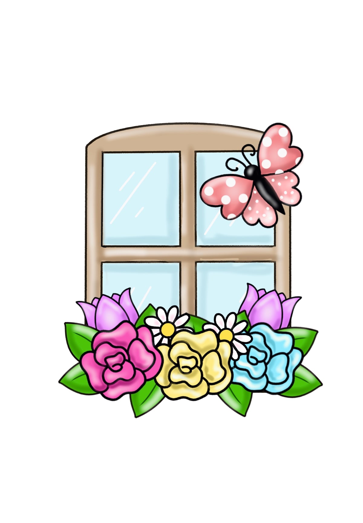 Floral Window Pane - The Perfect Palette