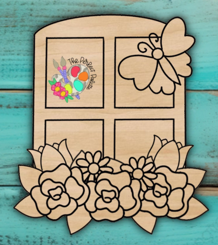 Floral Window Pane - The Perfect Palette