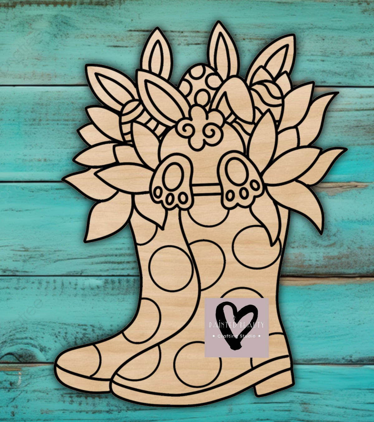 Flower Boot - Painted Beauty Designs