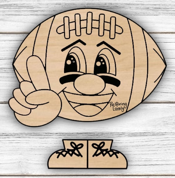 Football Ribbon Legs - Restoring Lovely