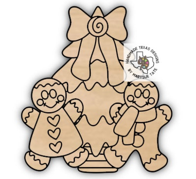 Gingerbread Couple - Handmade Texas Designs