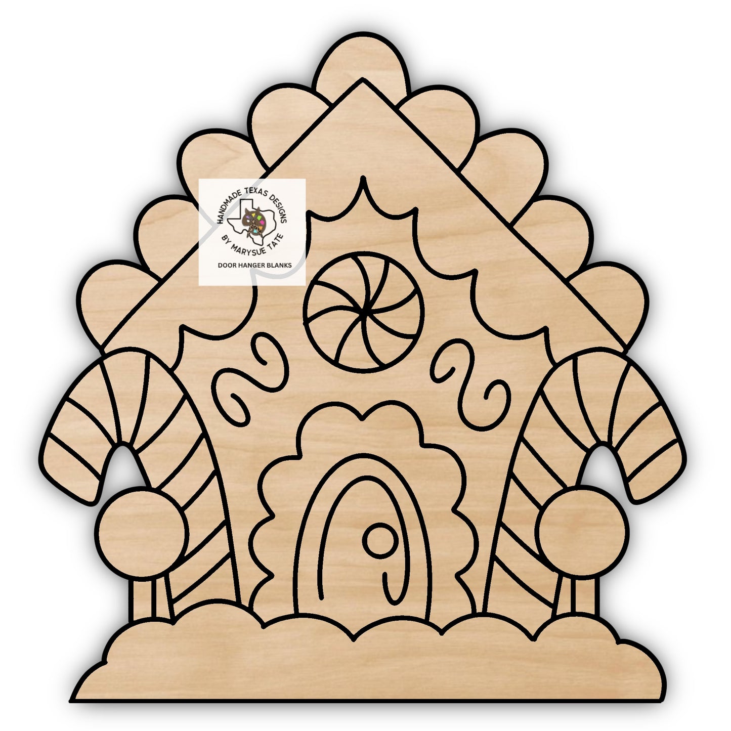 Gingerbread House - Handmade Texas Designs