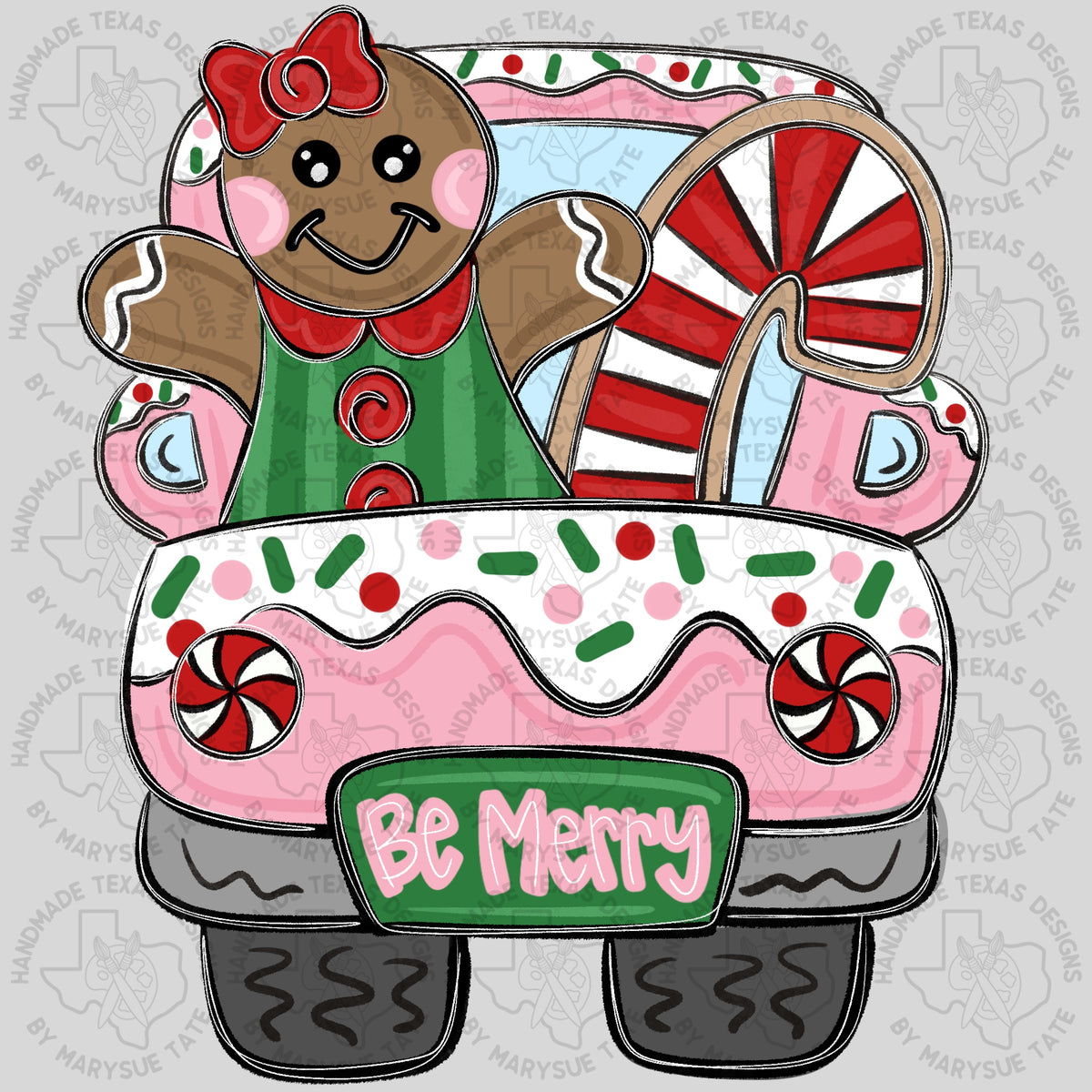 Gingerbread Truck - Handmade Texas Designs