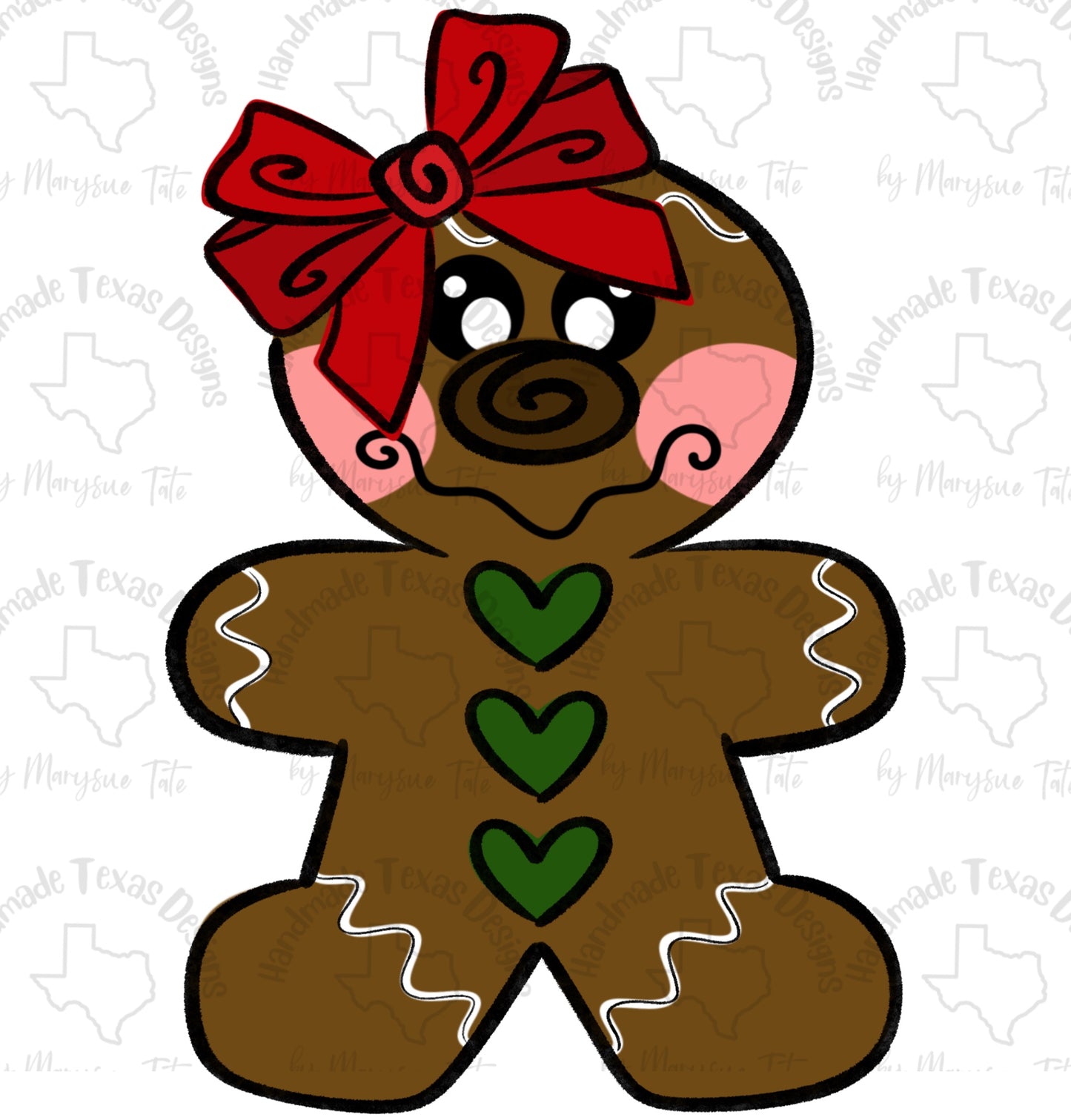 Girl Gingerbread - Handmade Texas Designs