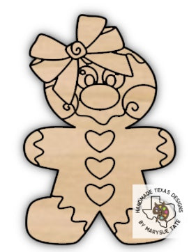 Girl Gingerbread - Handmade Texas Designs