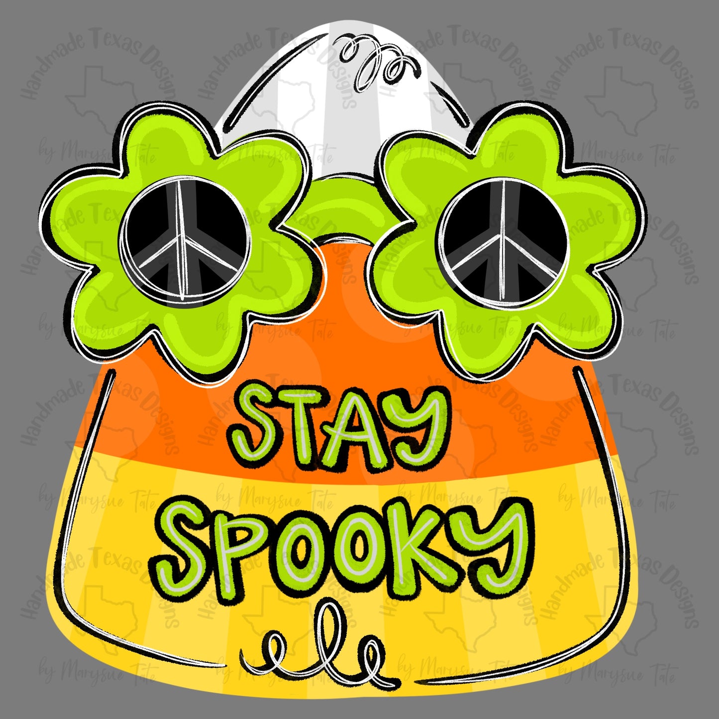Groovy Candy Corn - Handmade Texas Designs