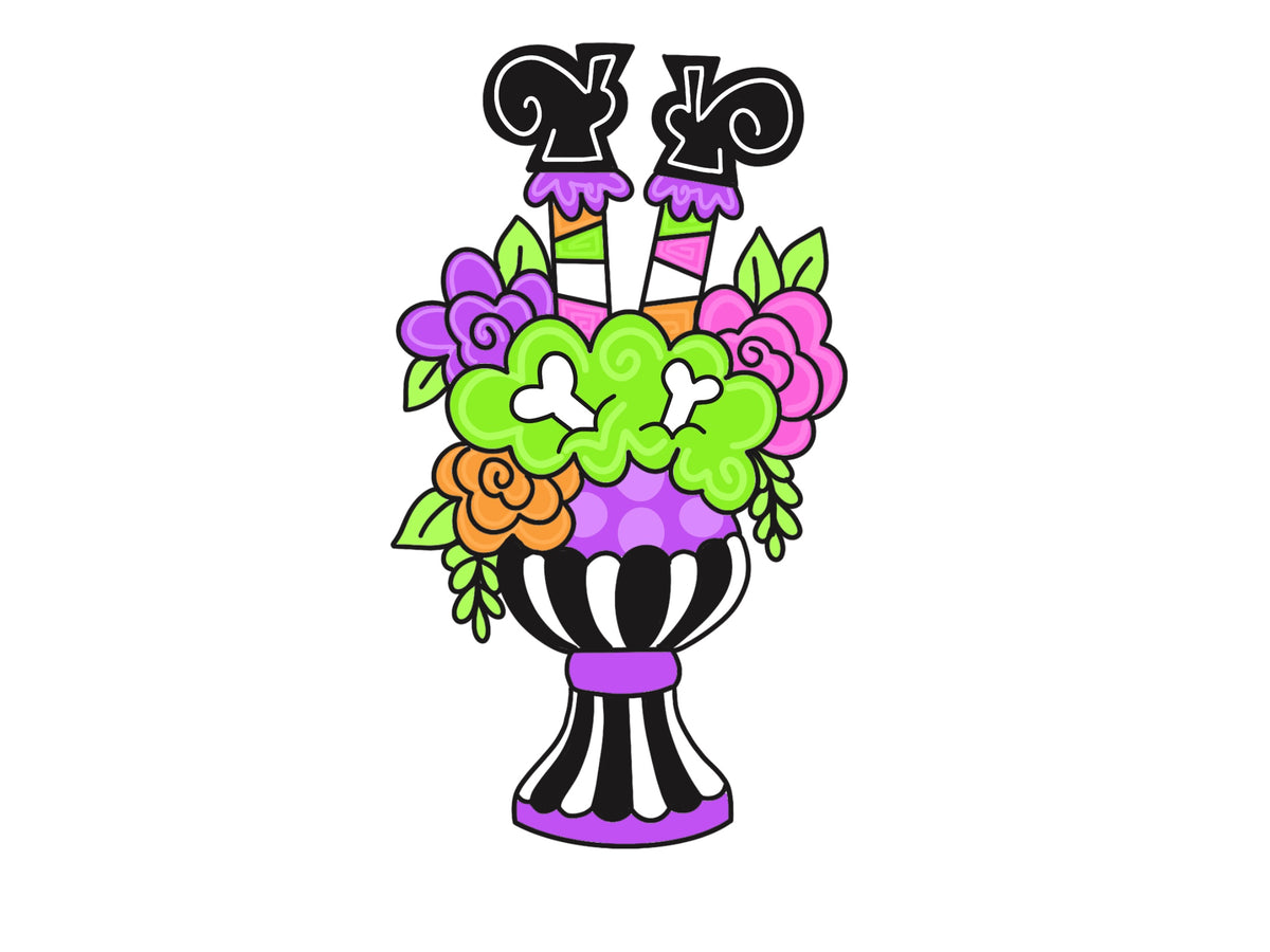 Halloween Topiary - Painted Beauty Designs