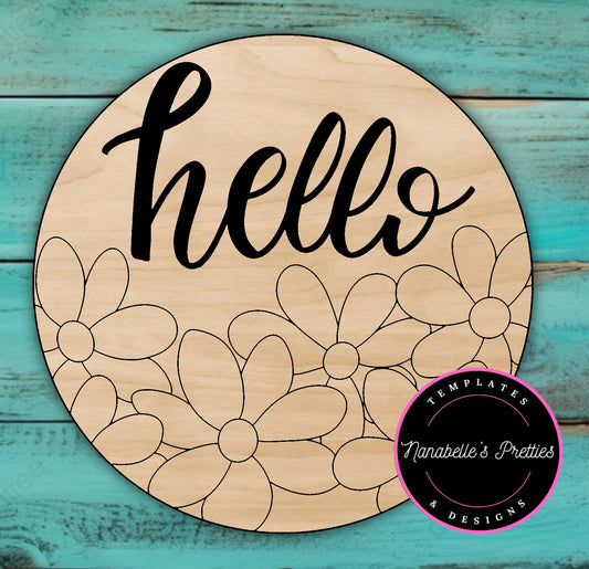 Hello Floral Round - Nanabelle's Pretties