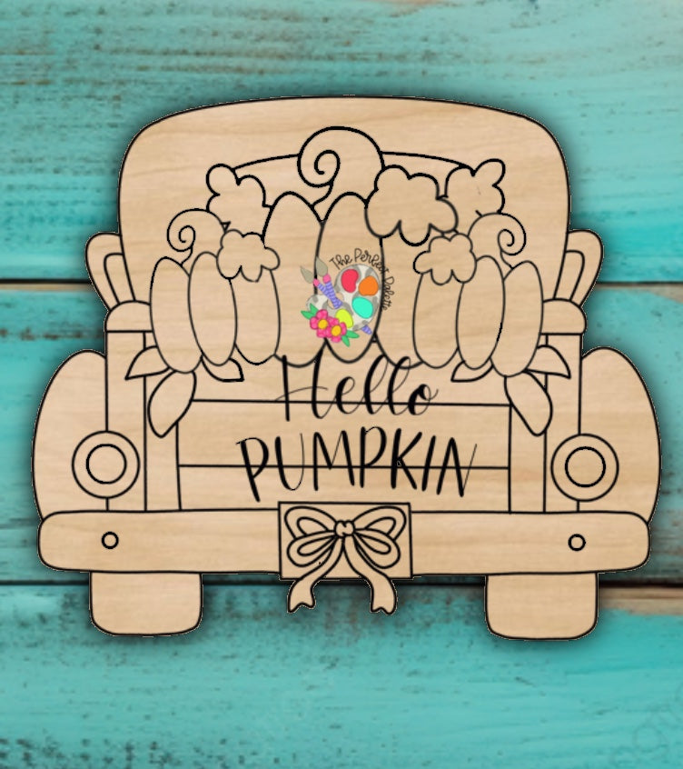 Hello Pumpkin Truck - The Perfect Palette October 2026 Template Club