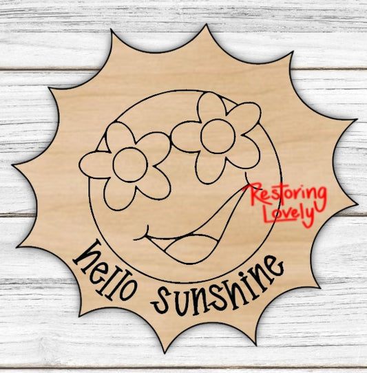 Hello Sunshine Sun - Restoring Lovely