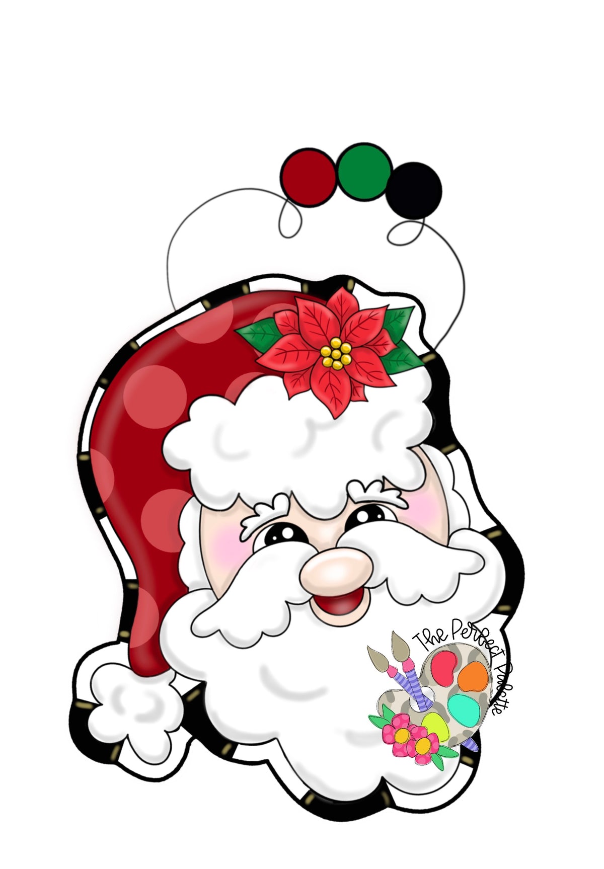 Holly Jolly Santa - The Perfect Palette September 2026 Template Club