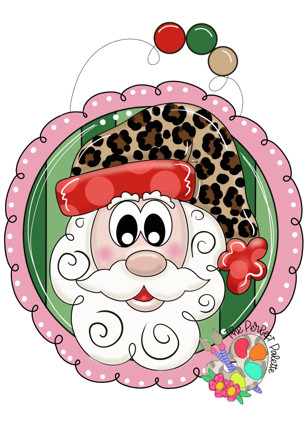 Leopard Santa - The Perfect Palette October 2026 Template Club