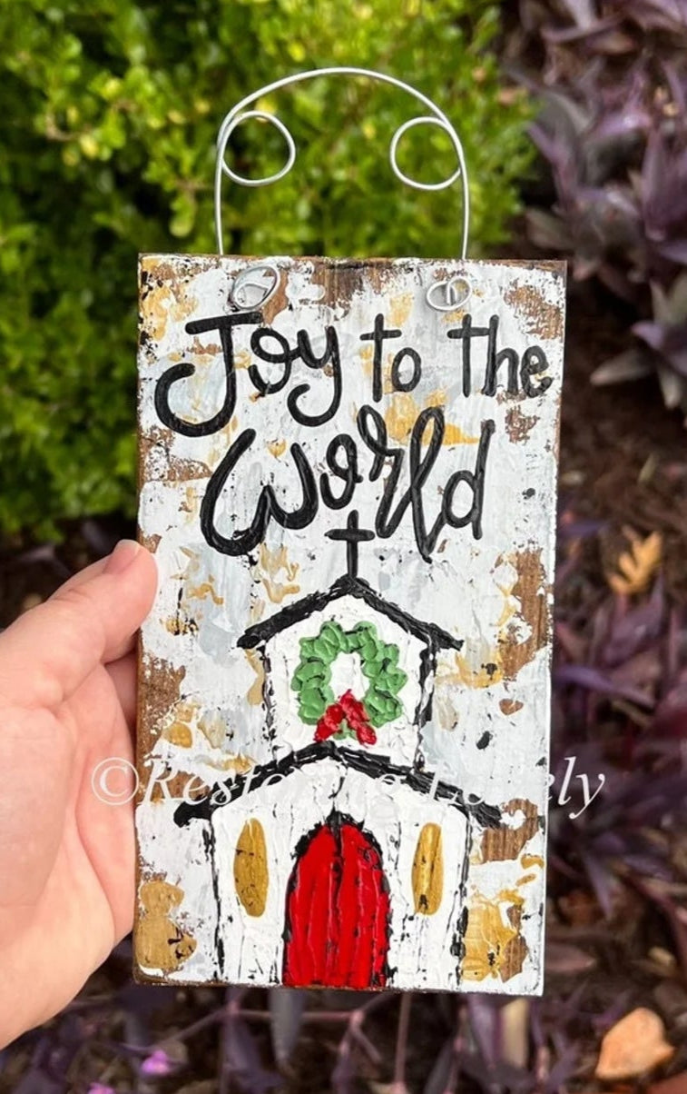 Joy to the World Ornament - Restoring Lovely