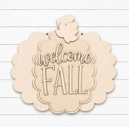 Welcome Fall Scallop - Whippoorwill Charm