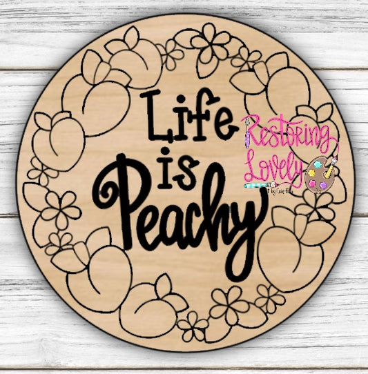 Life is Peachy Round  - Restoring Lovely