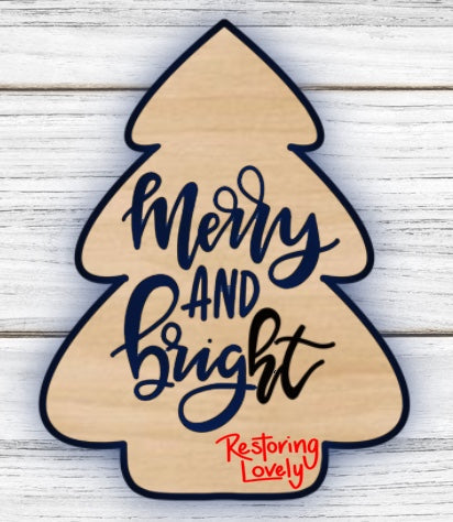 Merry and Bright Christmas Tree - Restoring Lovely