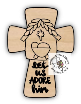 Nativity Cross - Handmade Texas Designs