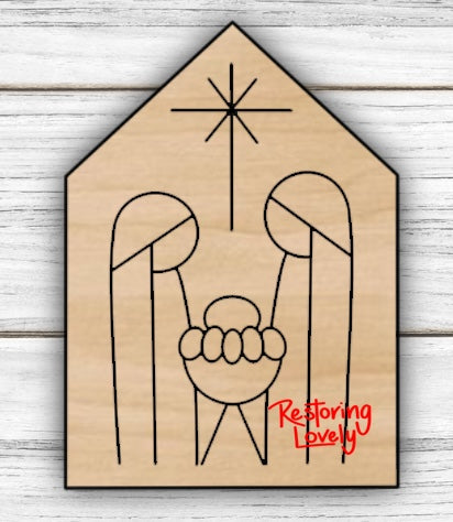 Nativity Ornament - Restoring Lovely