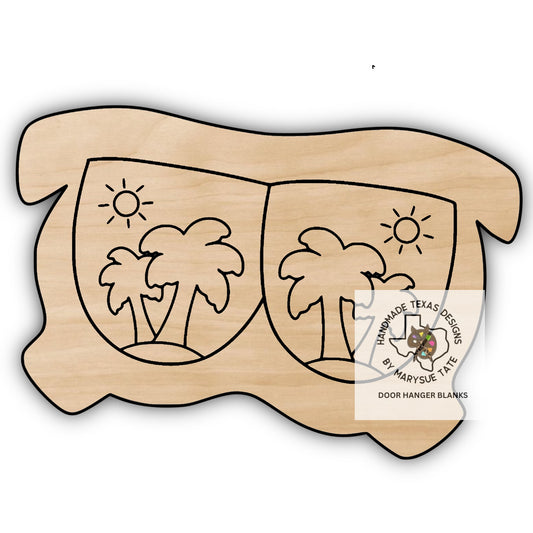 Palm Tree Sunnies - Handmade Texas Designs