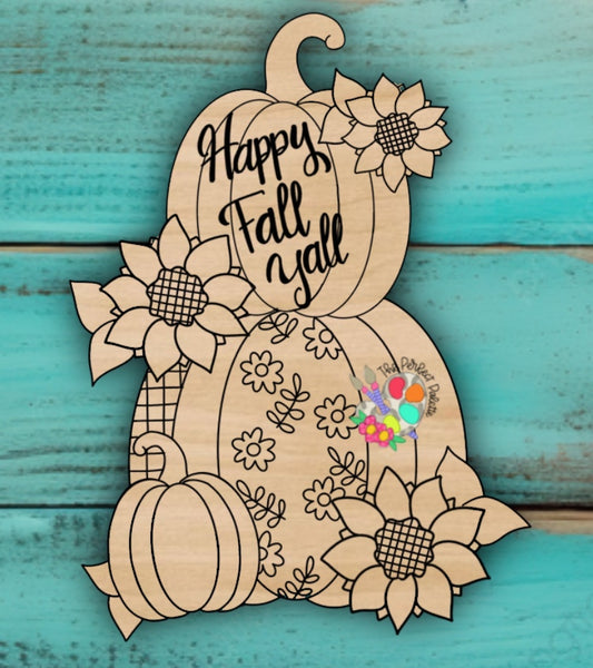 Patchwork Pumpkin Stack - The Perfect Palette