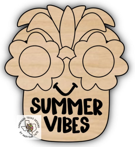 Pineapple Glasses - Handmade Texas Designs