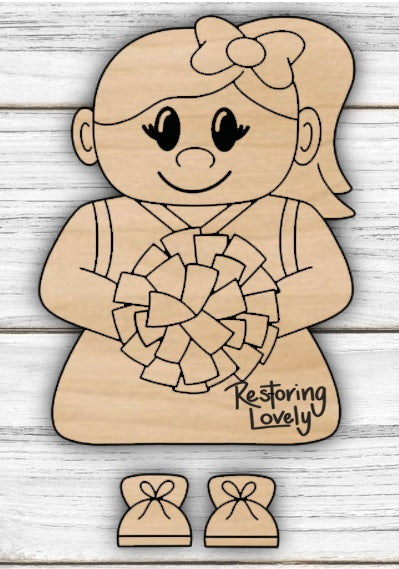 Ribbon Leg Cheerleader - Restoring Lovely