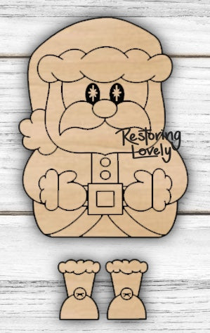 Ribbon Leg Santa - Restoring Lovely