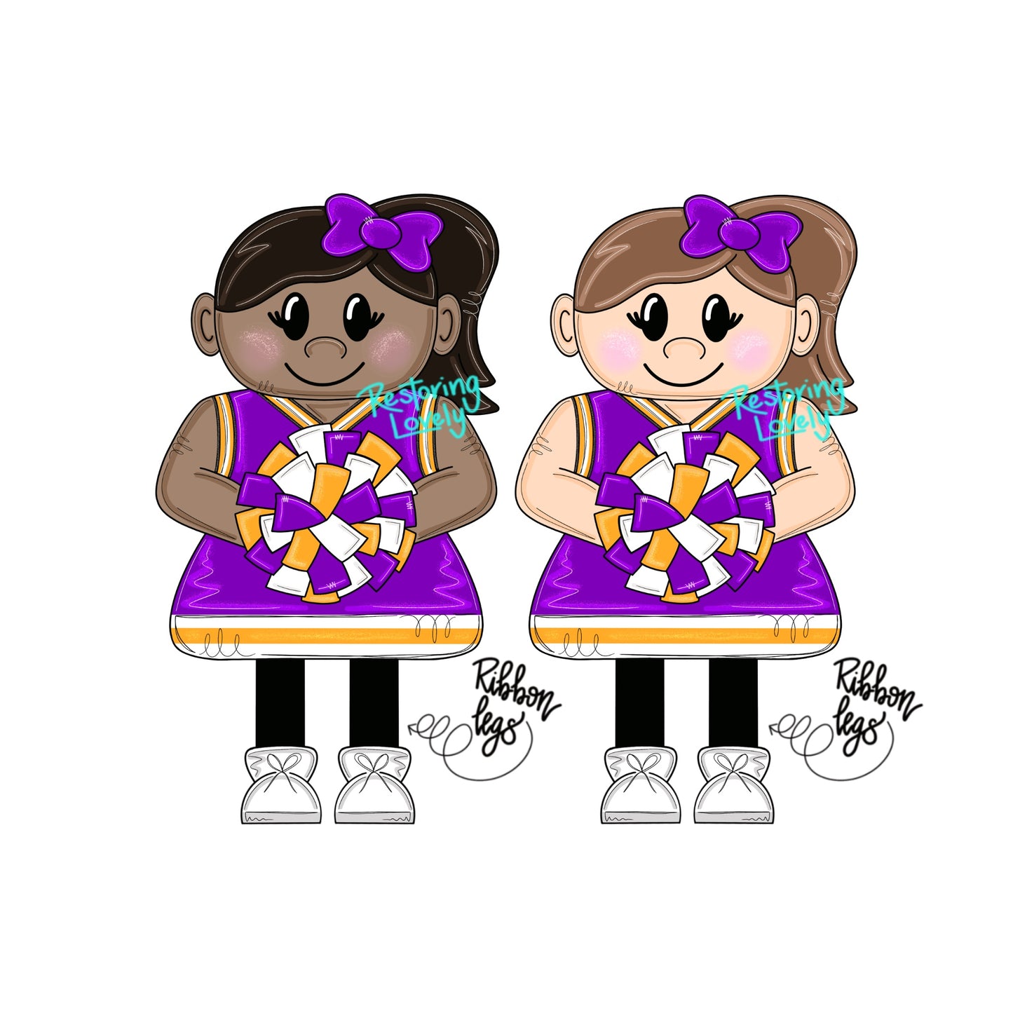 Ribbon Leg Cheerleader - Restoring Lovely