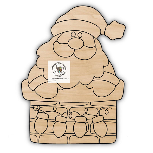 Santa Chimney - Handmade Texas Designs
