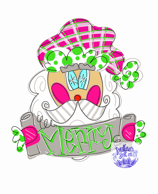 Santa Merry - Sunflower Soul Art
