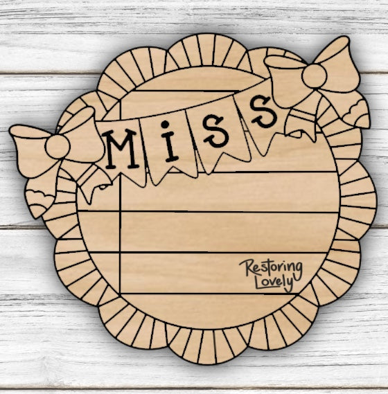 Scalloped Miss Teacher  - Restoring Lovely