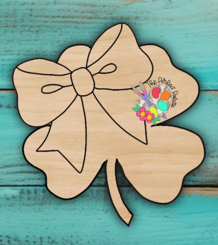 Shamrock with bow - The Perfect Palette