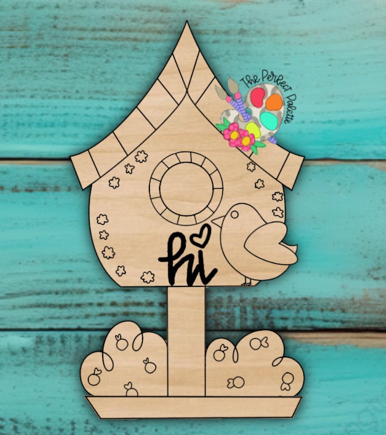 Spring Birdhouse - The Perfect Palette