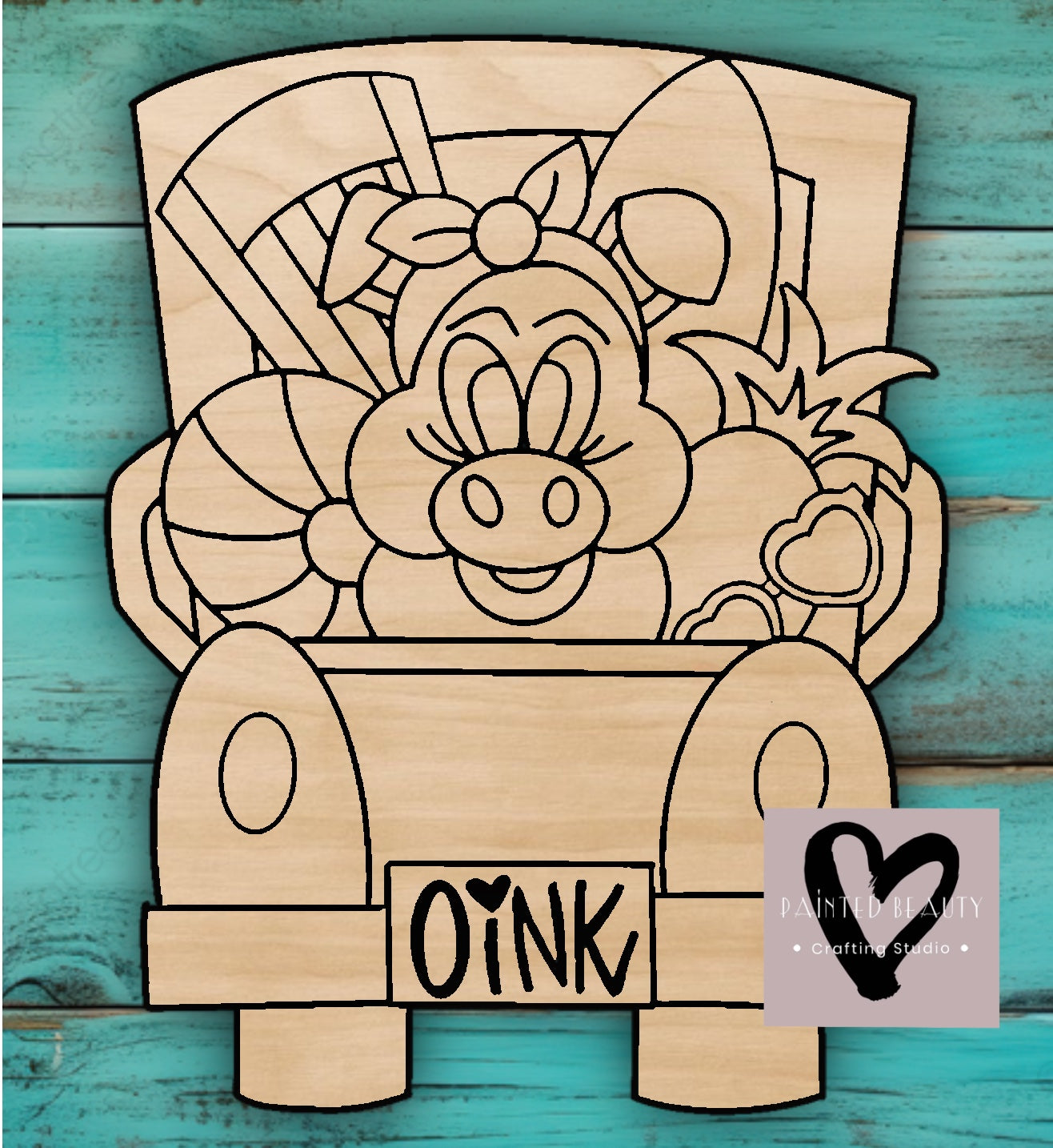 Summer Pig Truck - Painted Beauty Designs