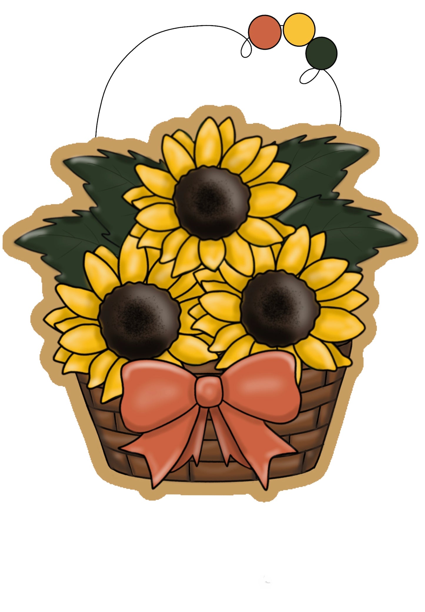 Sunflower Harvest Basket - The Perfect Palette