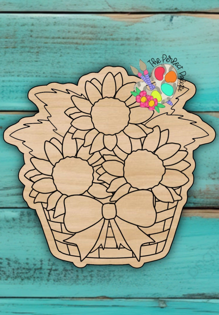 Sunflower Harvest Basket - The Perfect Palette