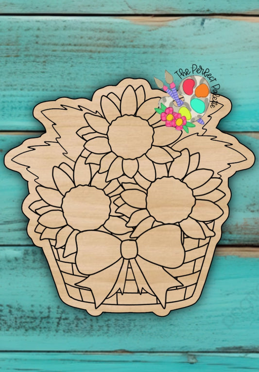 Sunflower Harvest Basket - The Perfect Palette