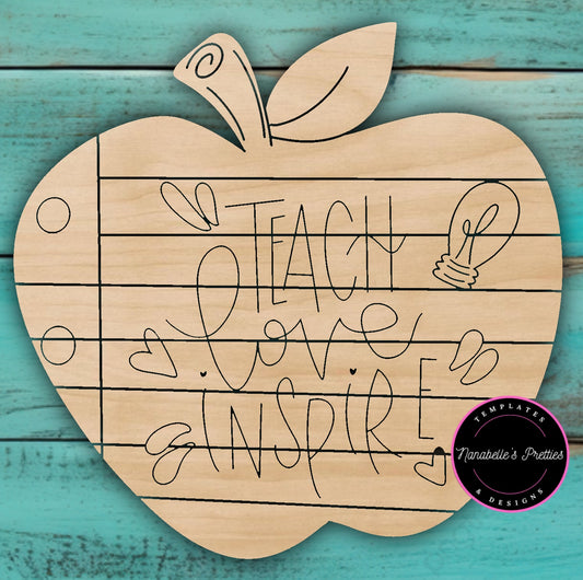 Teach Love Inspire Apple - Nanabelle's Pretties