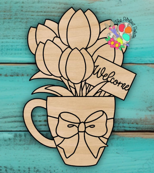 Tulips in a mug - The Perfect Palette