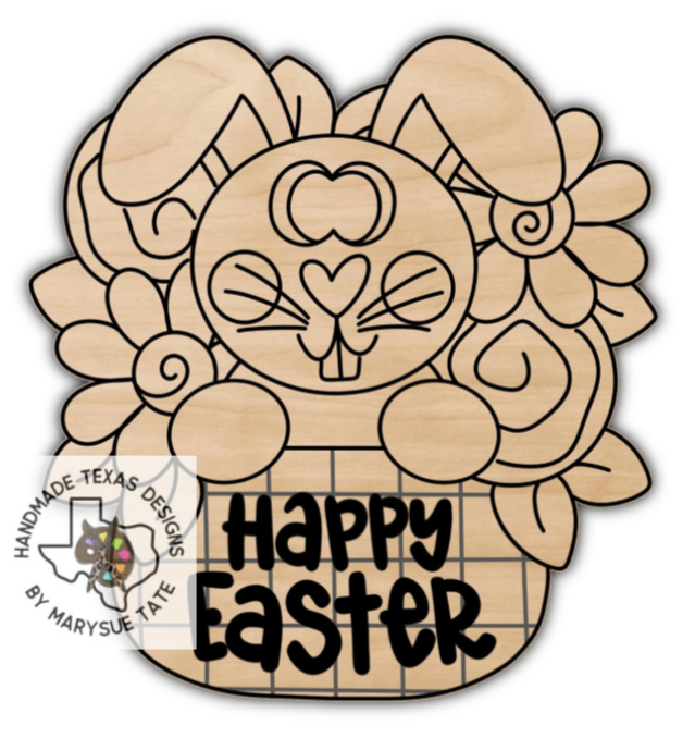 Bunny Flower Pot - Handmade Texas Designs