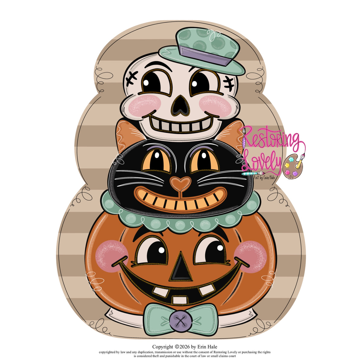 Vintage Halloween Stack - Restoring Lovely