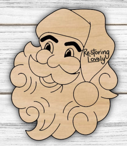 Vintage Santa Face - Restoring Lovely